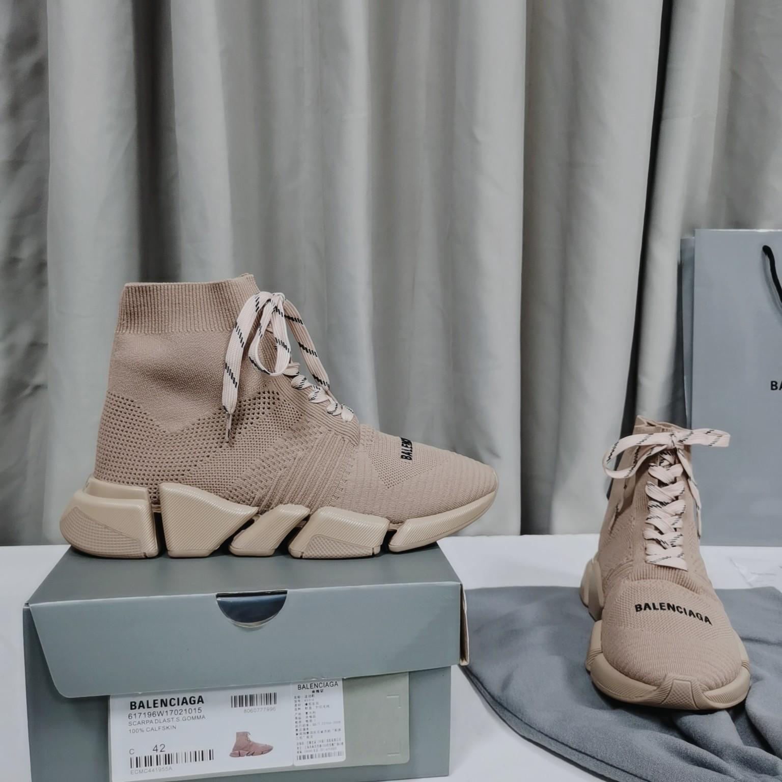 Balenciaga Speed 2.0 Lace Up Shoes - DesignerGu