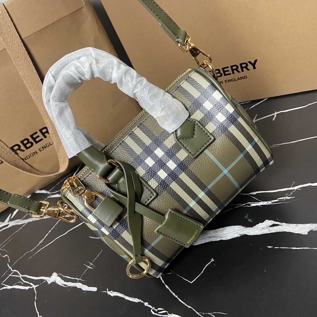 Burberry Check Mini Bowling Bag - DesignerGu