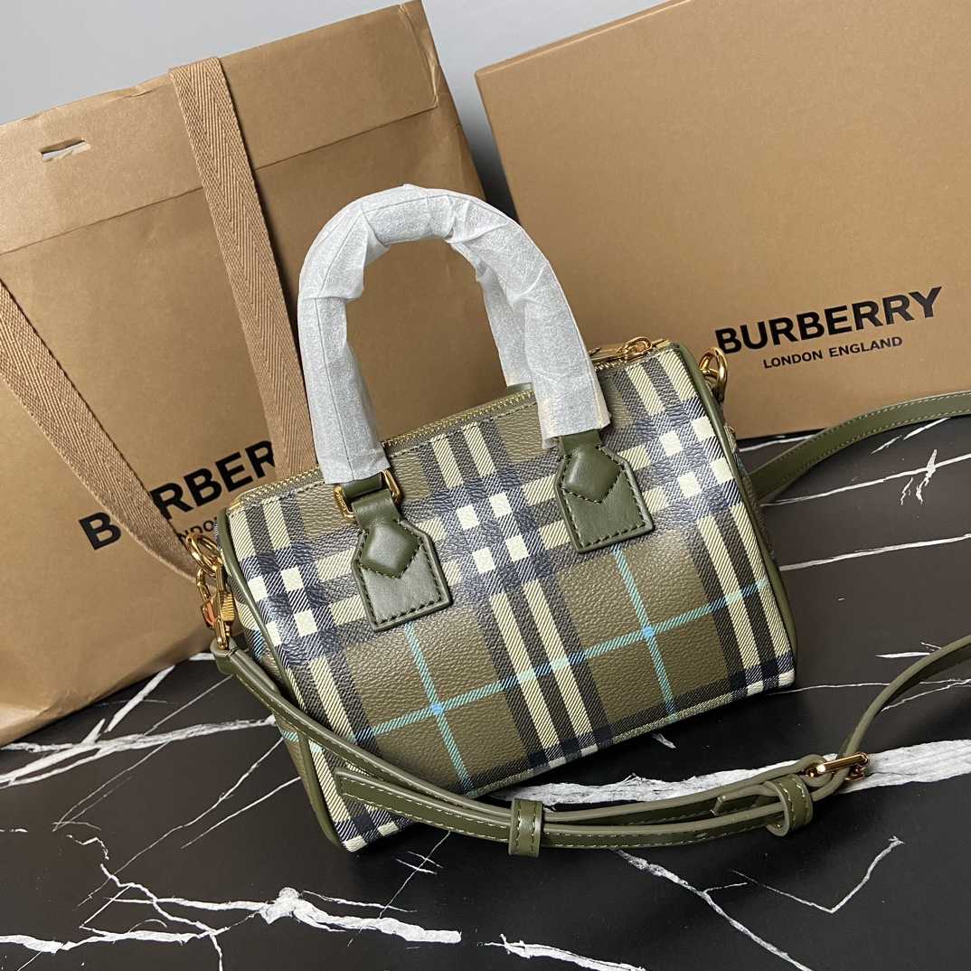 Burberry Check Mini Bowling Bag - DesignerGu