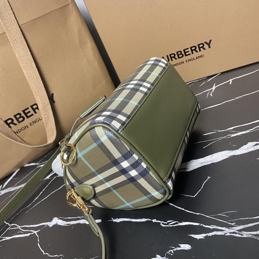 Burberry Check Mini Bowling Bag - DesignerGu