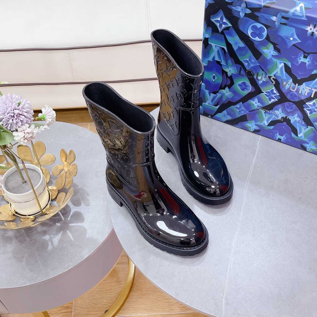 Louis Vuitton Drops Flat Half Boot - DesignerGu