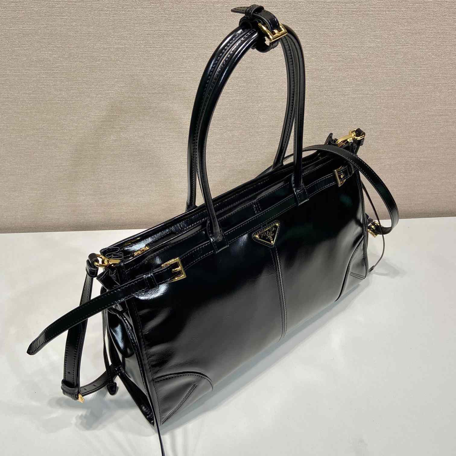 Prada Large Leather Handbag - DesignerGu