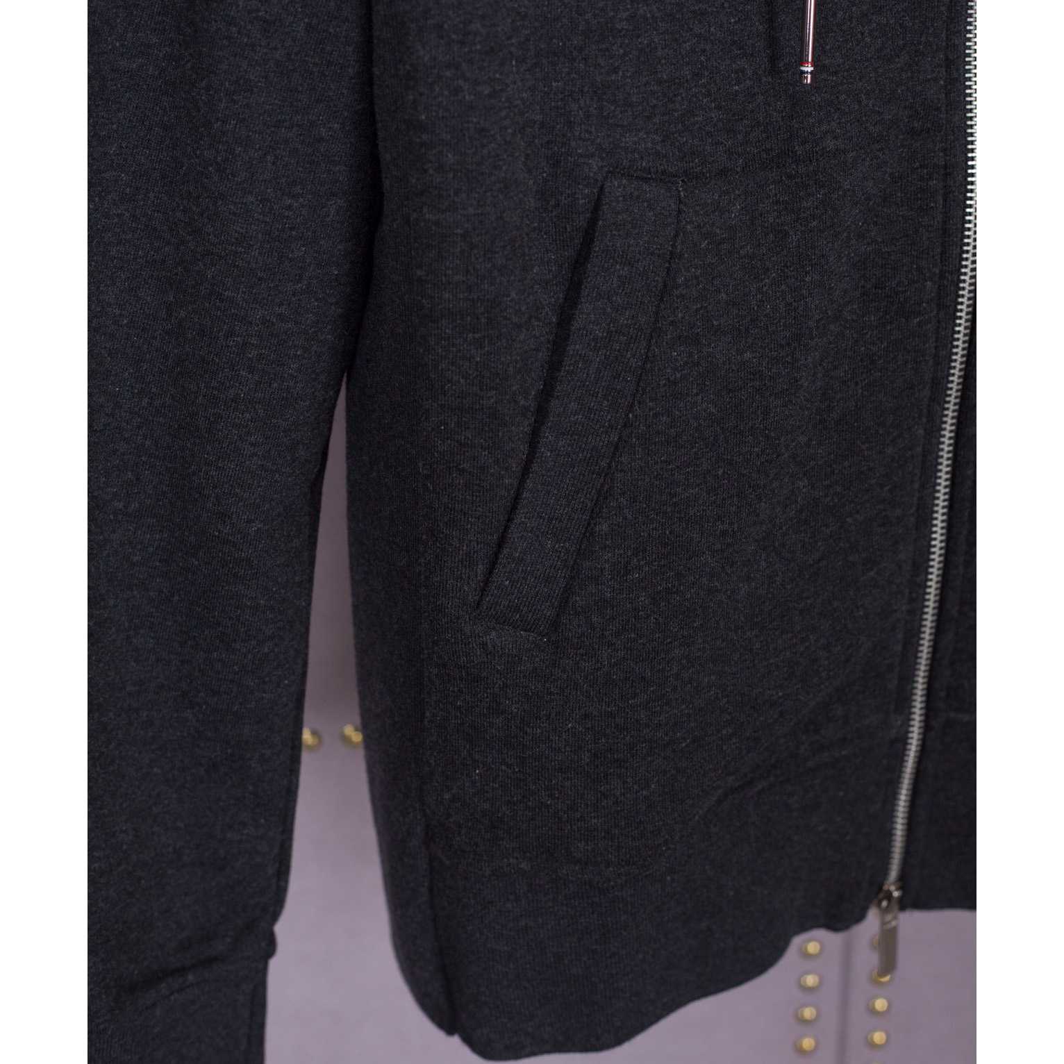 Thom Browne 4-Bar Zip-Up Cotton Hoodie - DesignerGu