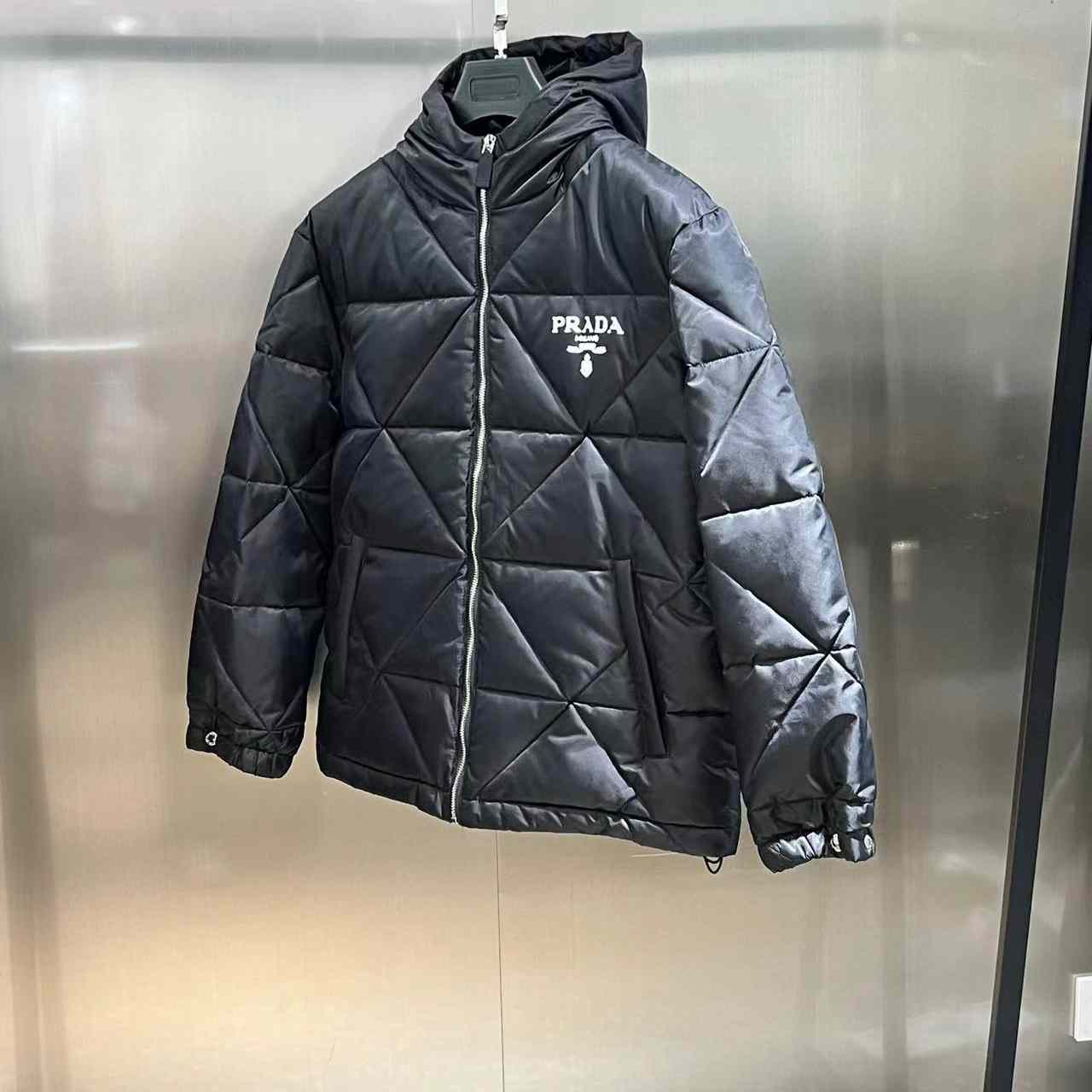 Prada Cropped Re-Nylon Down Jacket - DesignerGu