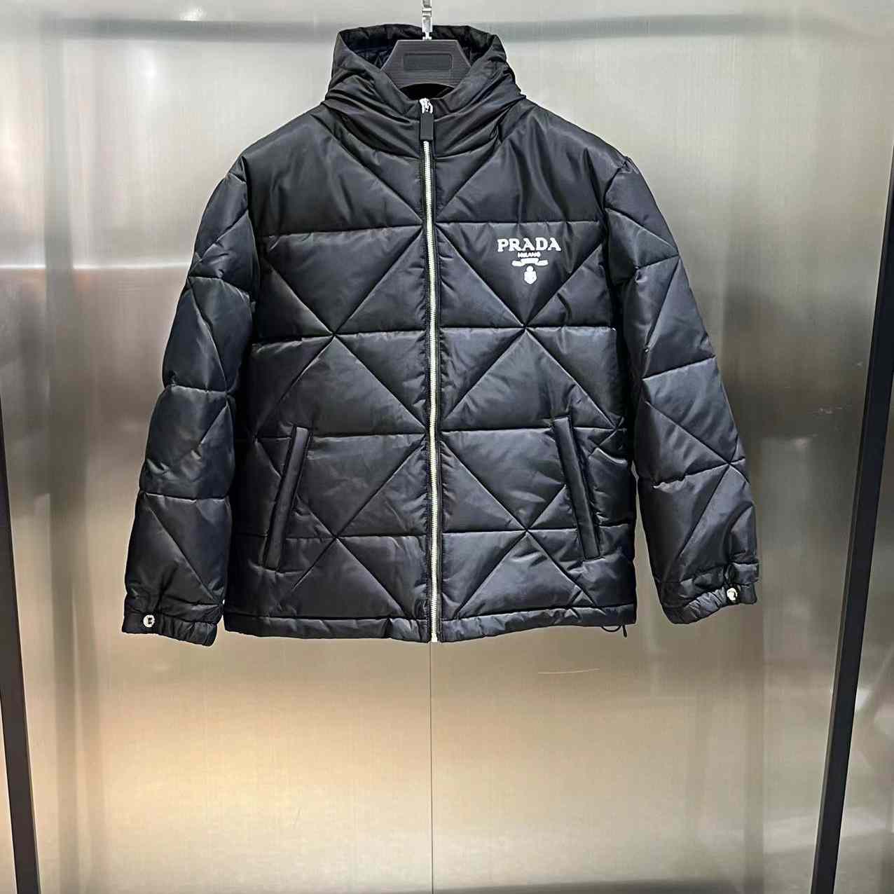 Prada Cropped Re-Nylon Down Jacket - DesignerGu