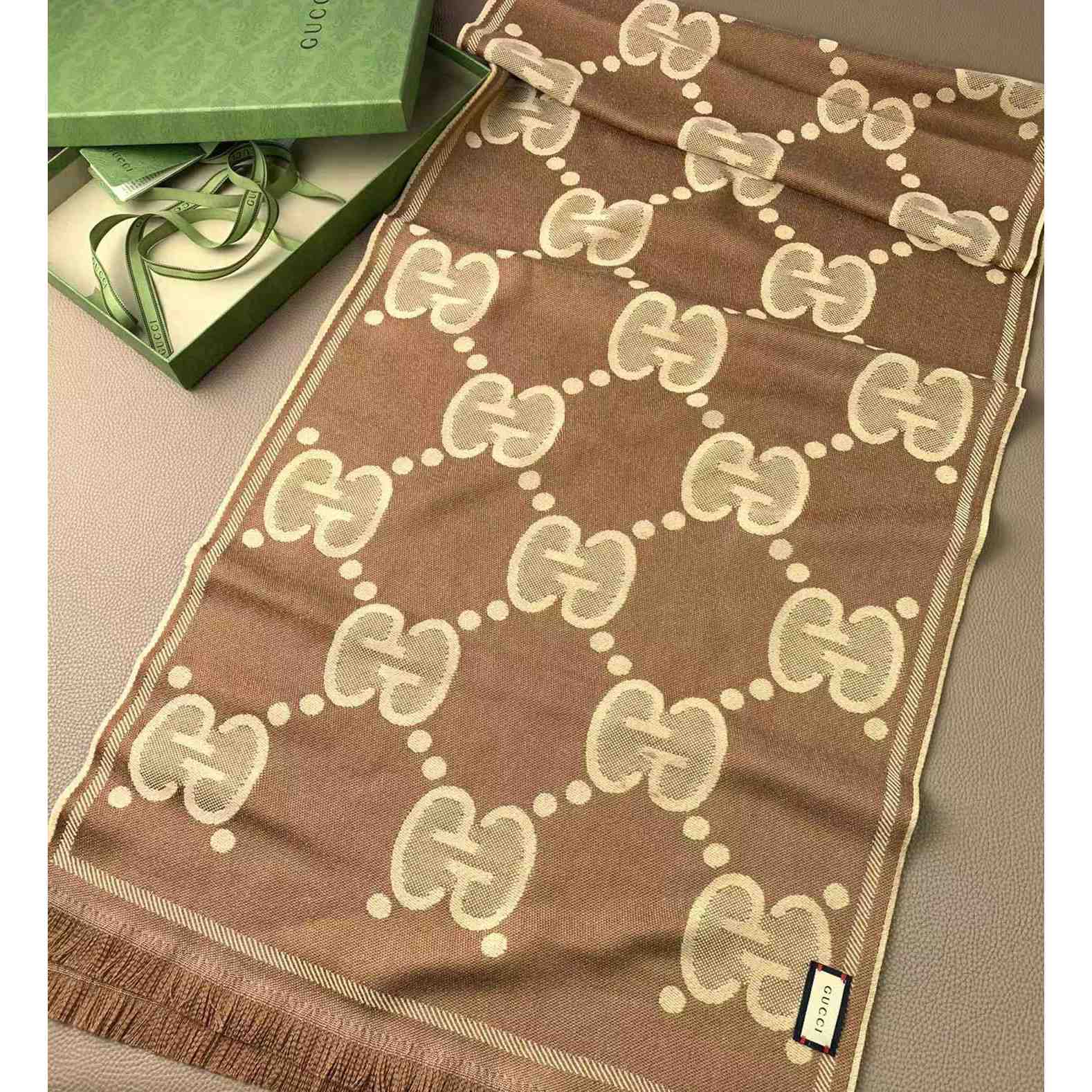 Gucci GG Pattern Scarf - DesignerGu