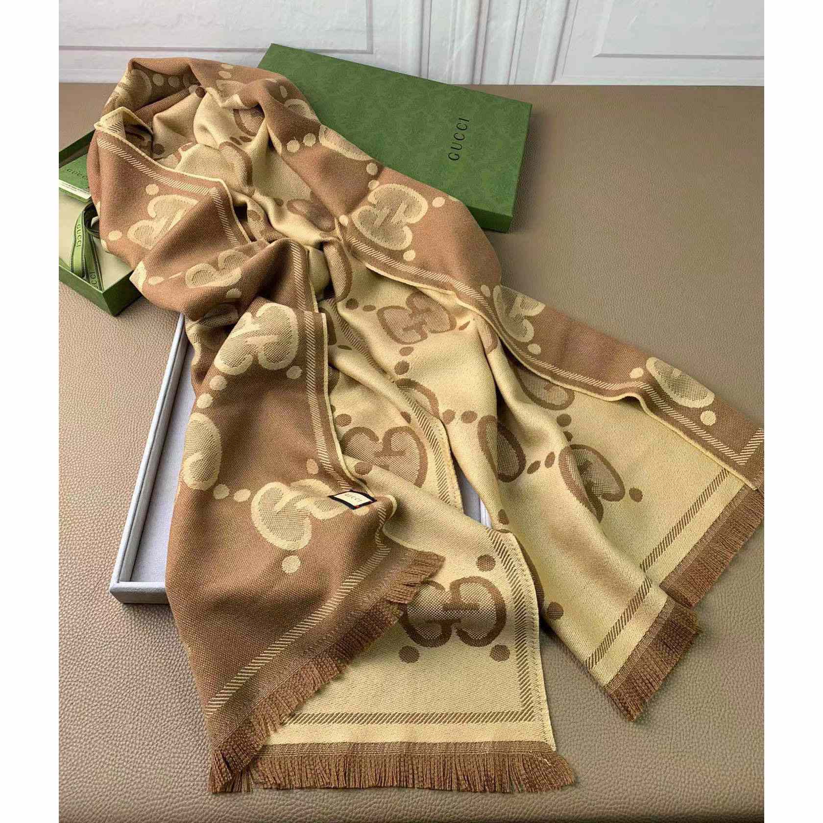 Gucci GG Pattern Scarf - DesignerGu