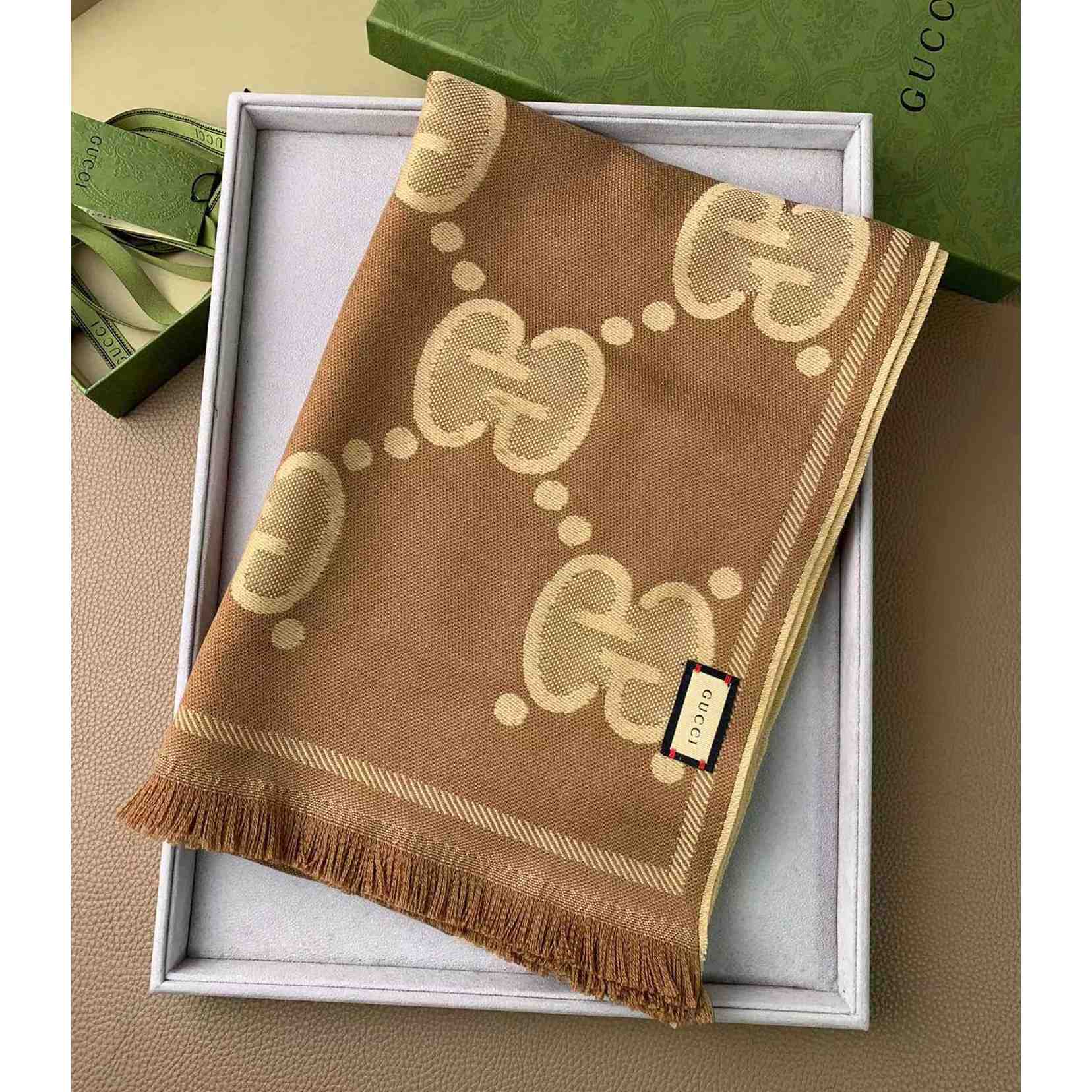 Gucci GG Pattern Scarf - DesignerGu