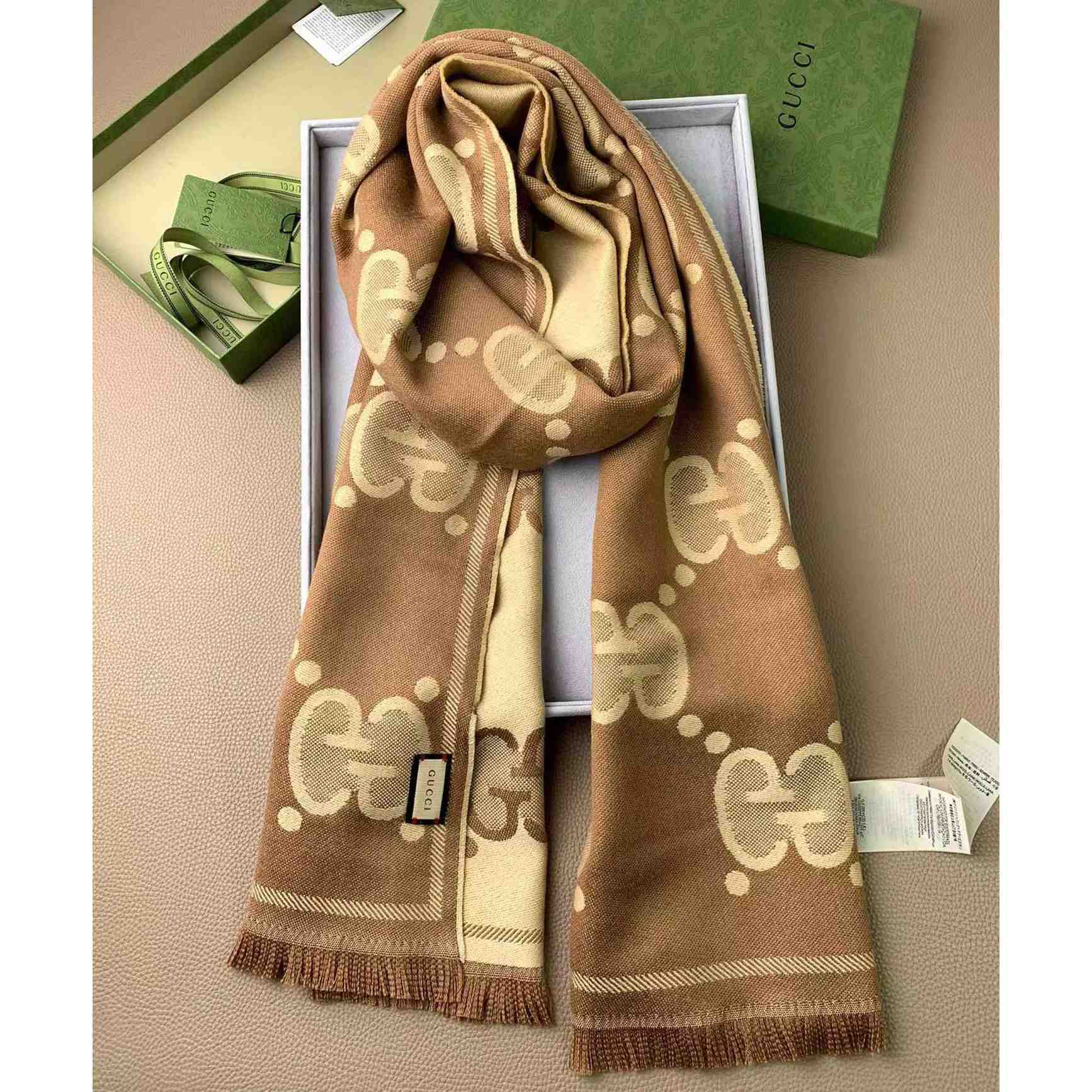 Gucci GG Pattern Scarf - DesignerGu