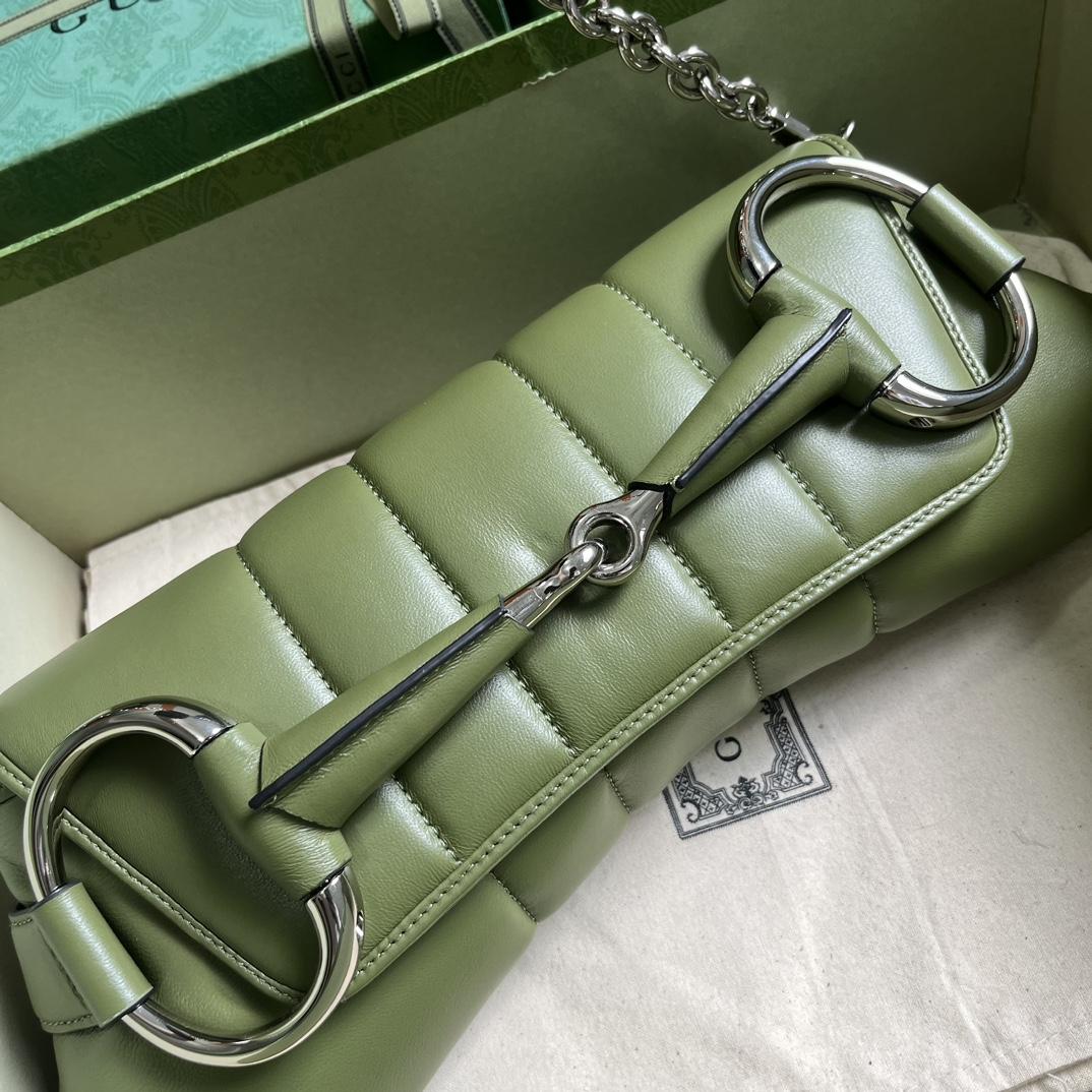 Gucci Horsebit Chain Medium Shoulder Bag (38x 15x 16cm) - DesignerGu