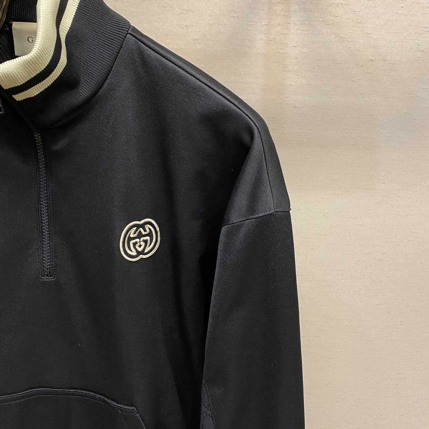 Gucci Technical Jersey Half Zip Jacket  - DesignerGu