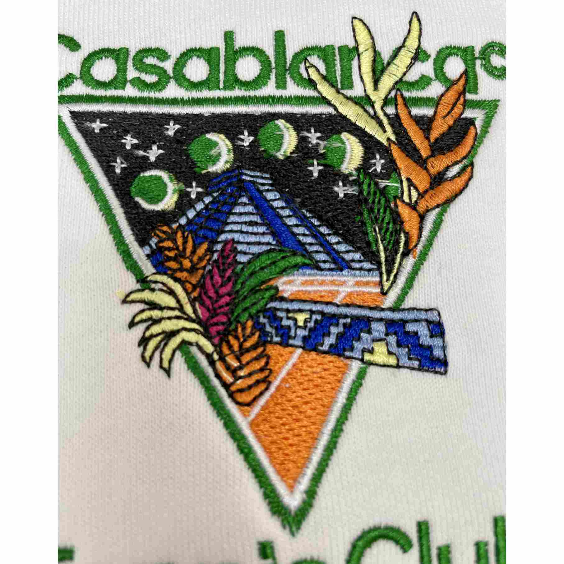 Casablanca Tennis Club Logo-embroidered Hoodie - DesignerGu