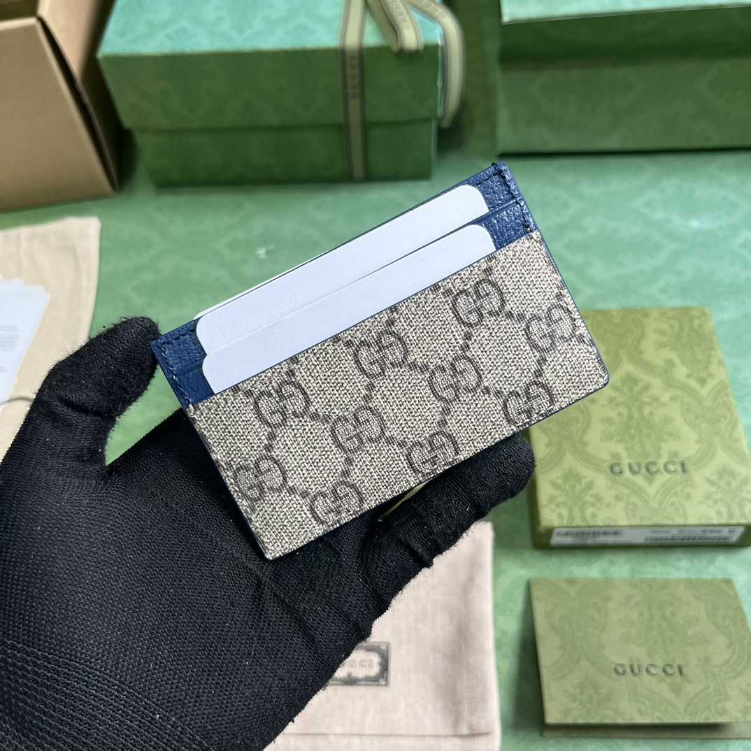 Gucci Card Case With GG Detail - DesignerGu