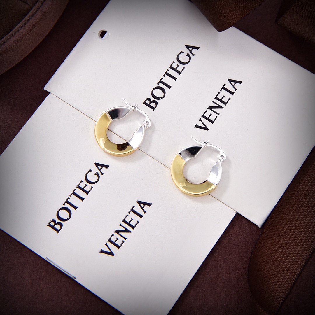 Bottega Veneta Joint Hoop Earrings - DesignerGu