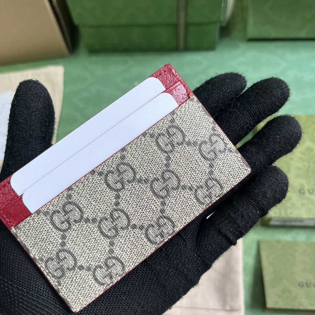 Gucci Card Case With GG Detail - DesignerGu