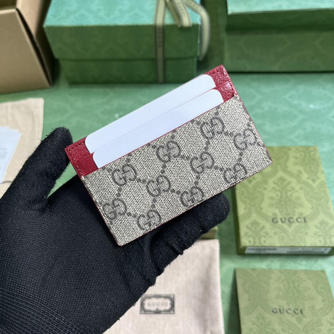 Gucci Card Case With GG Detail - DesignerGu