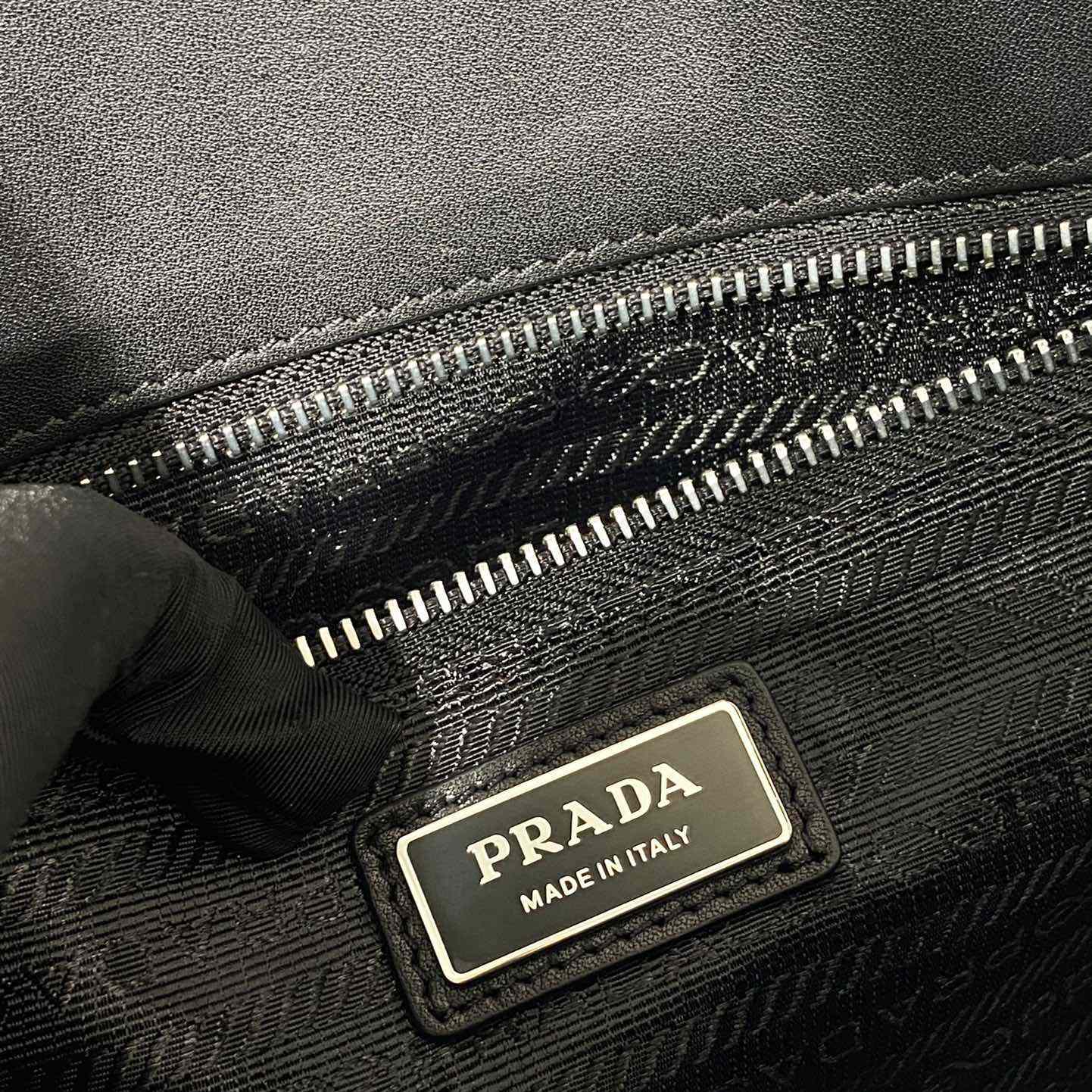 Prada Brushed Leather Tote With Water Bottle - DesignerGu