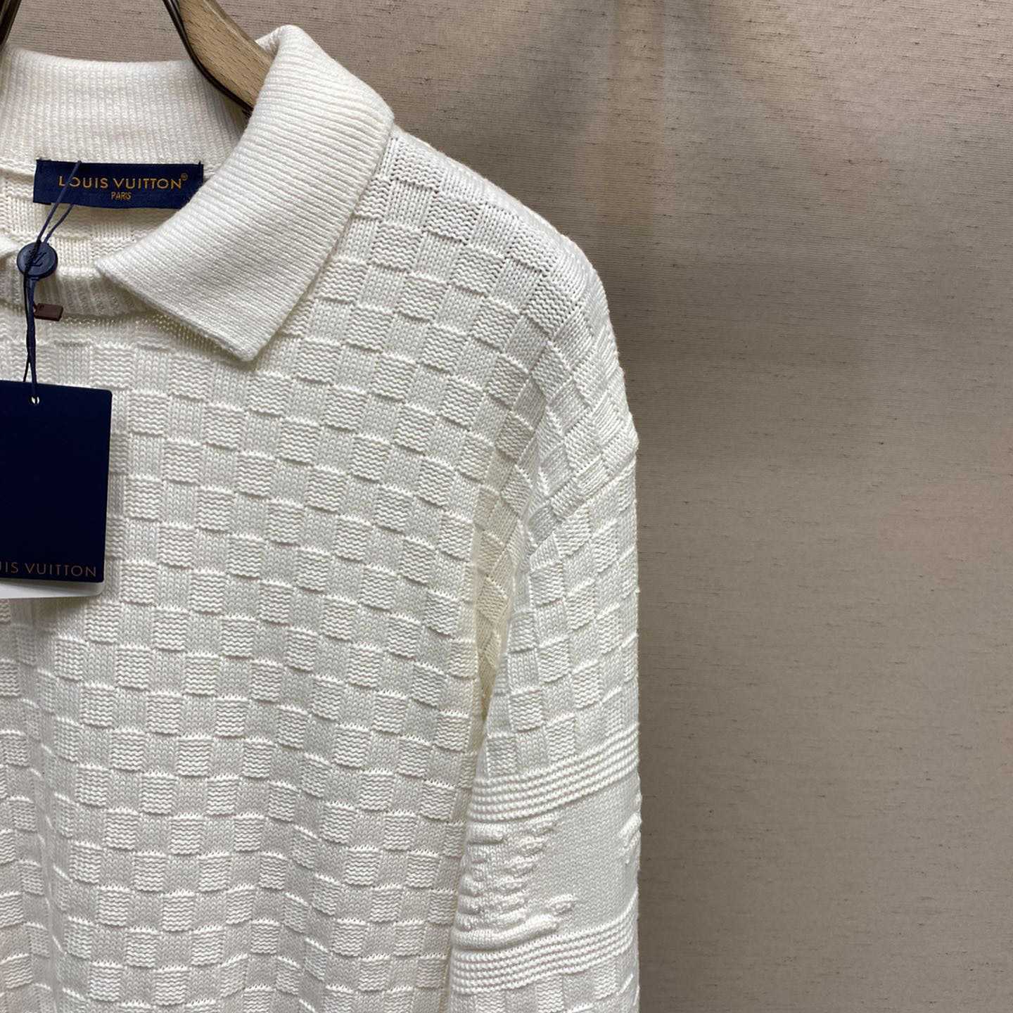 Louis Vuitton Lv Damier Wool Blend Pullover     - DesignerGu