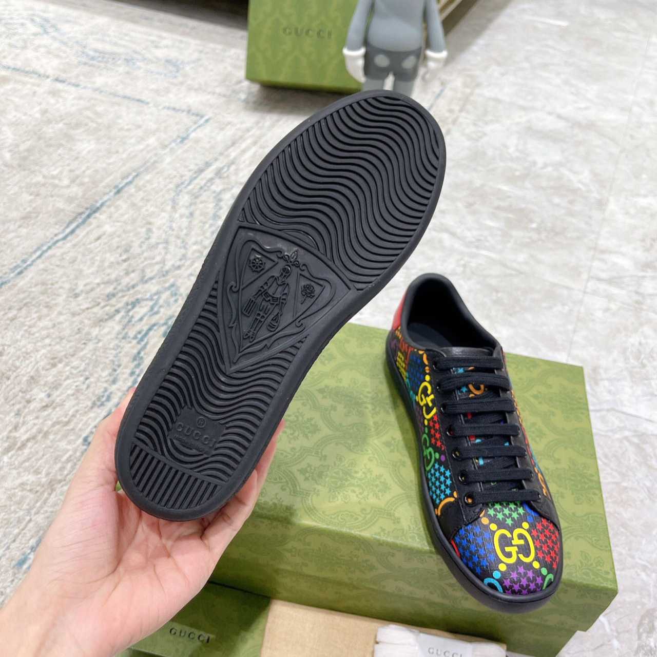 Gucci GG Psychedelic Ace Sneaker - DesignerGu