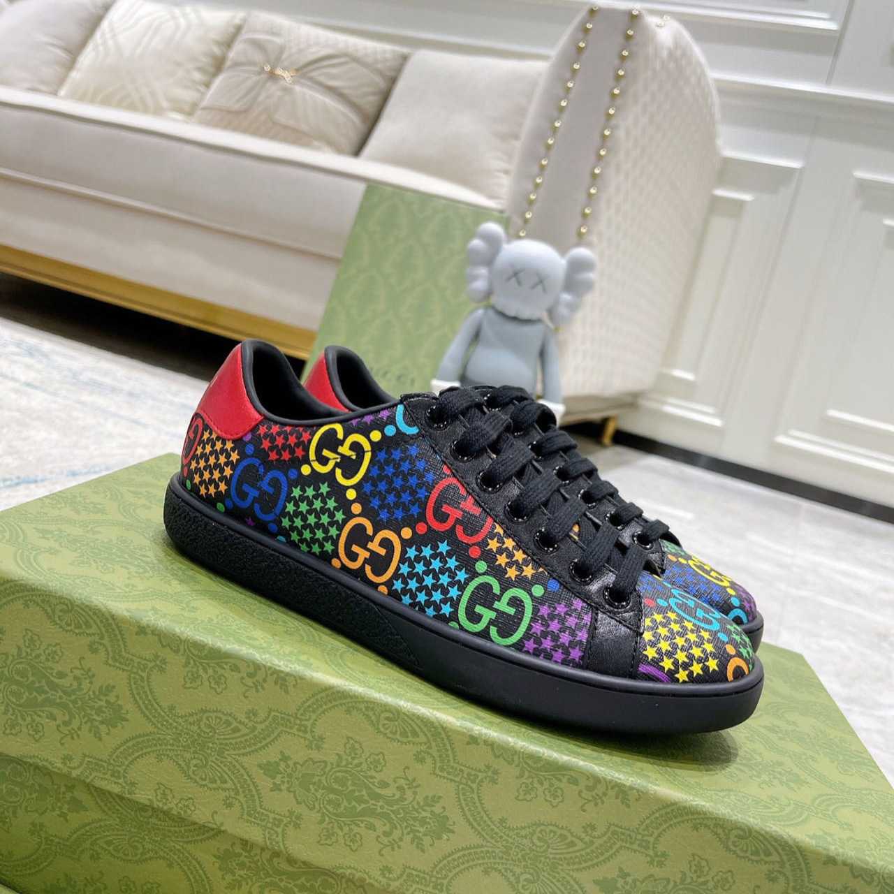 Gucci GG Psychedelic Ace Sneaker - DesignerGu