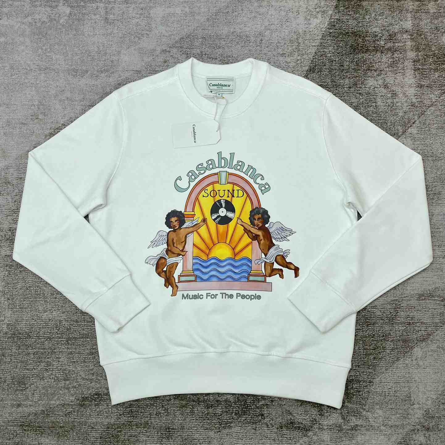 Casablanca Studio De Musique Organic-cotton Sweatshirt - DesignerGu