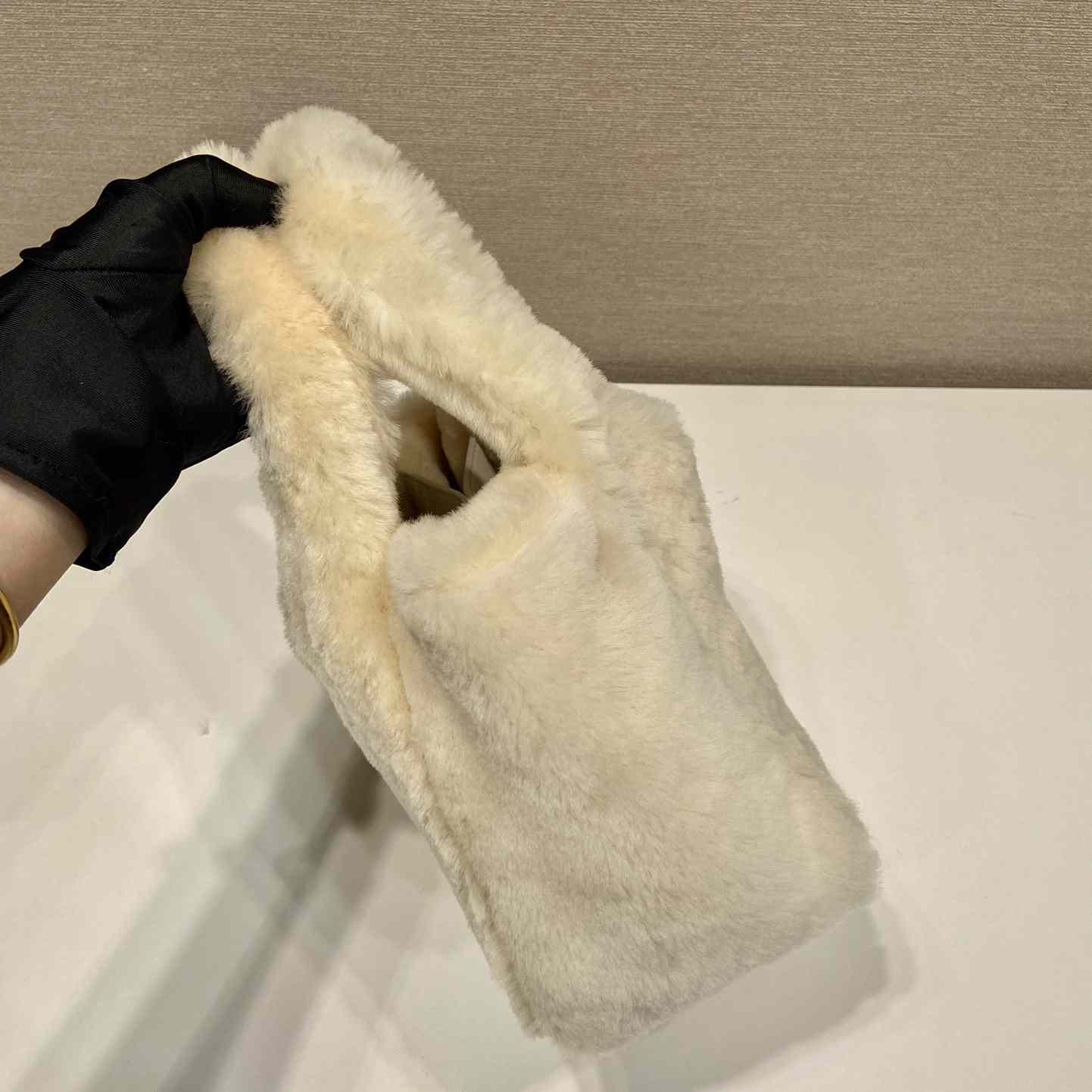 Prada Shearling Mini Handbag - DesignerGu