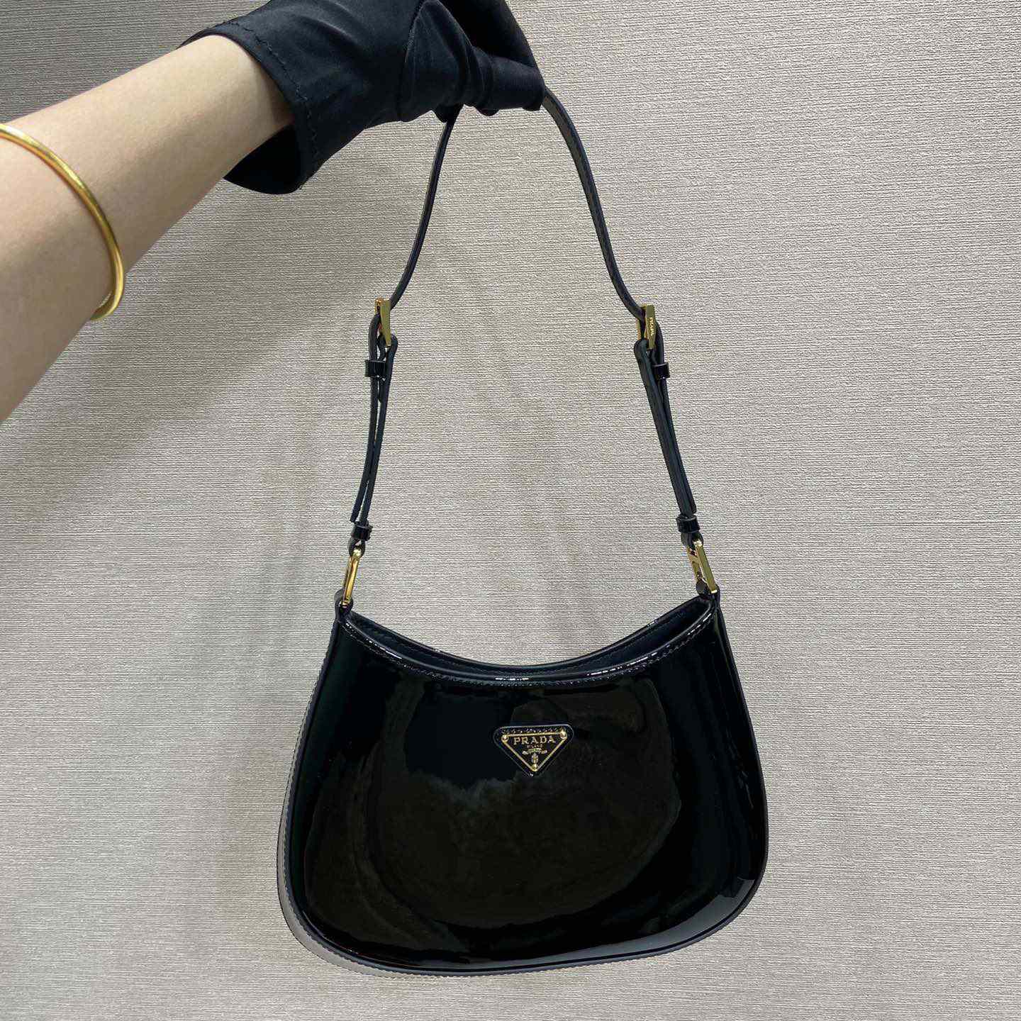 Prada Cleo Patent Leather Bag - DesignerGu