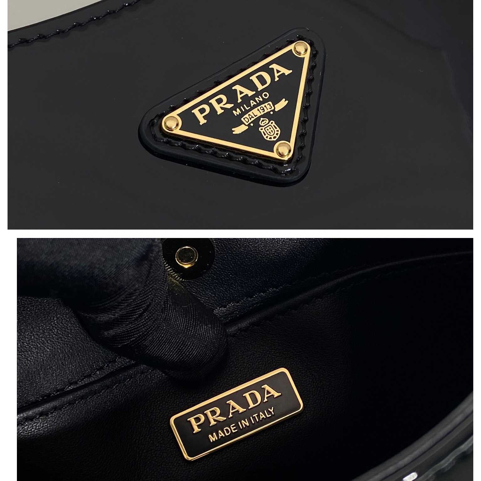 Prada Cleo Patent Leather Bag - DesignerGu