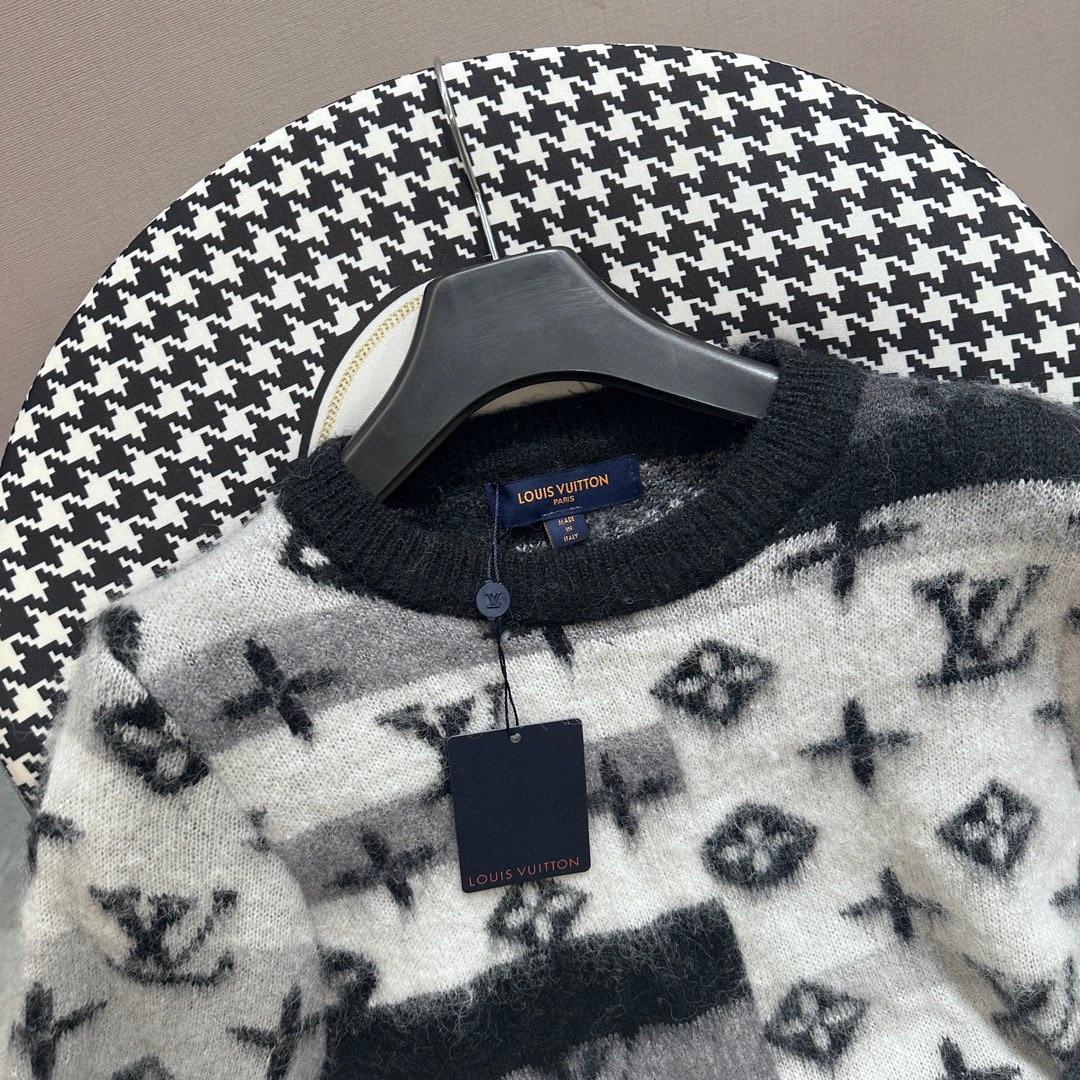 Louis Vuitton Monogram Mohair Sweater - DesignerGu