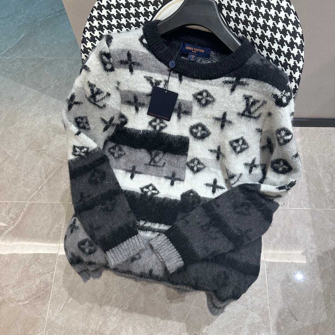 Louis Vuitton Monogram Mohair Sweater - DesignerGu