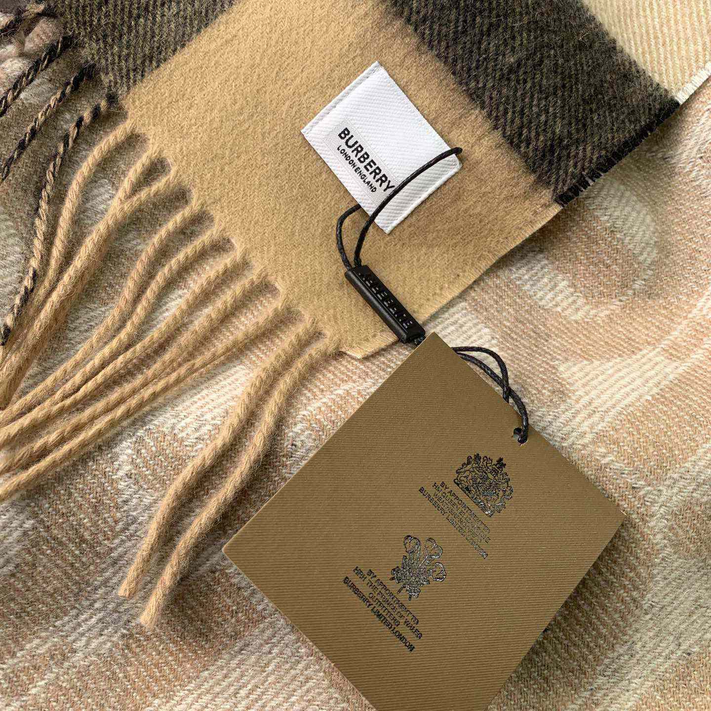 Burberry Check Cashmere Reversible Scarf - DesignerGu