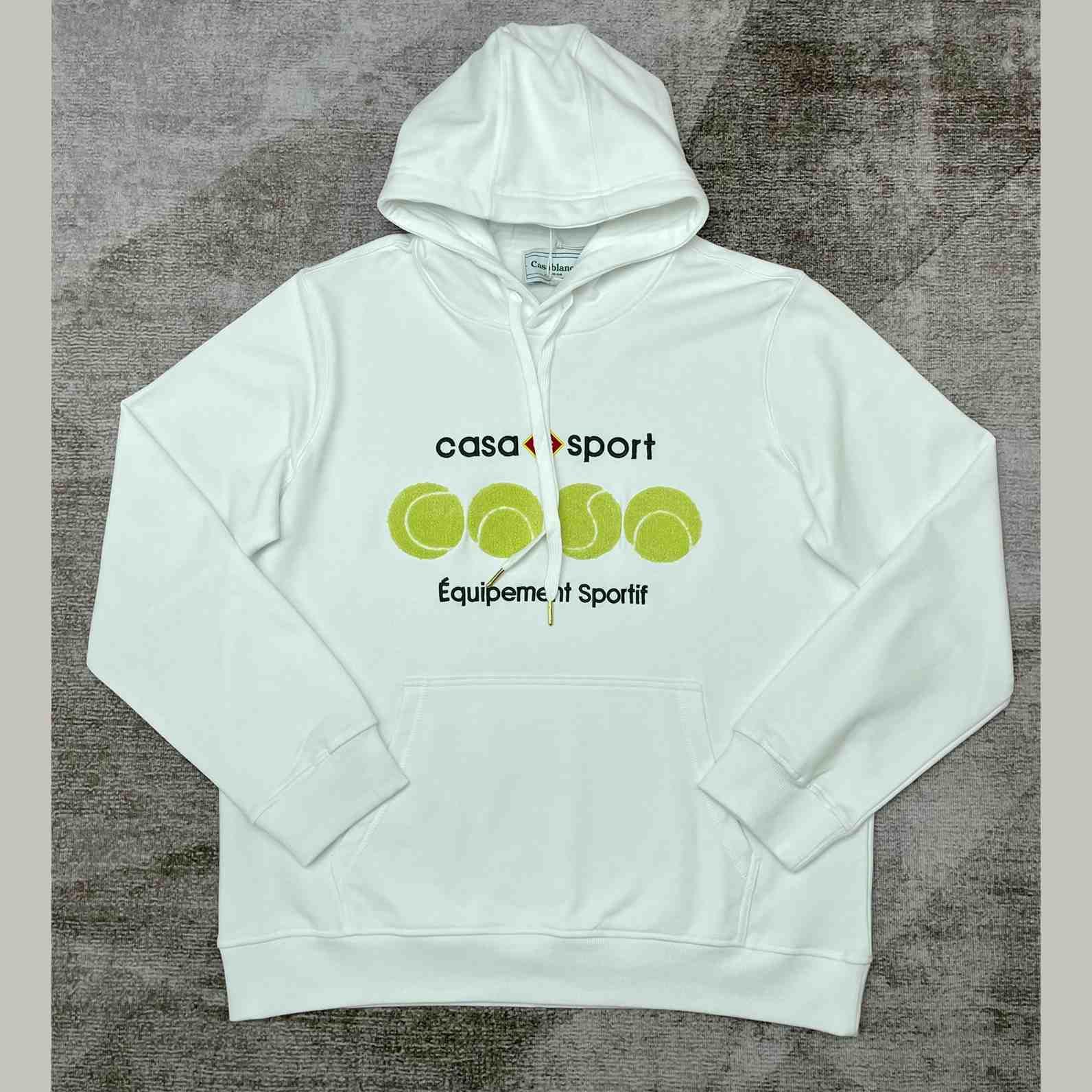 Casablanca Casa Sport Tennis Balls Cotton Hoodie - DesignerGu