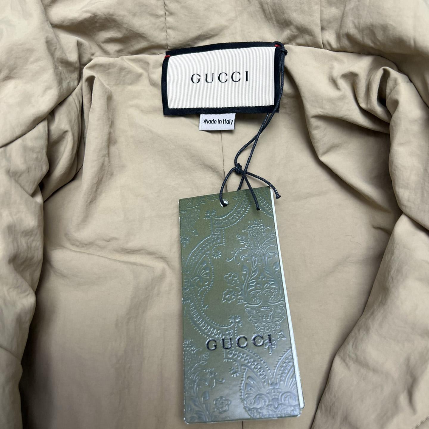 Gucci GG Jacquard Oversized Hooded Wool Jacket - DesignerGu