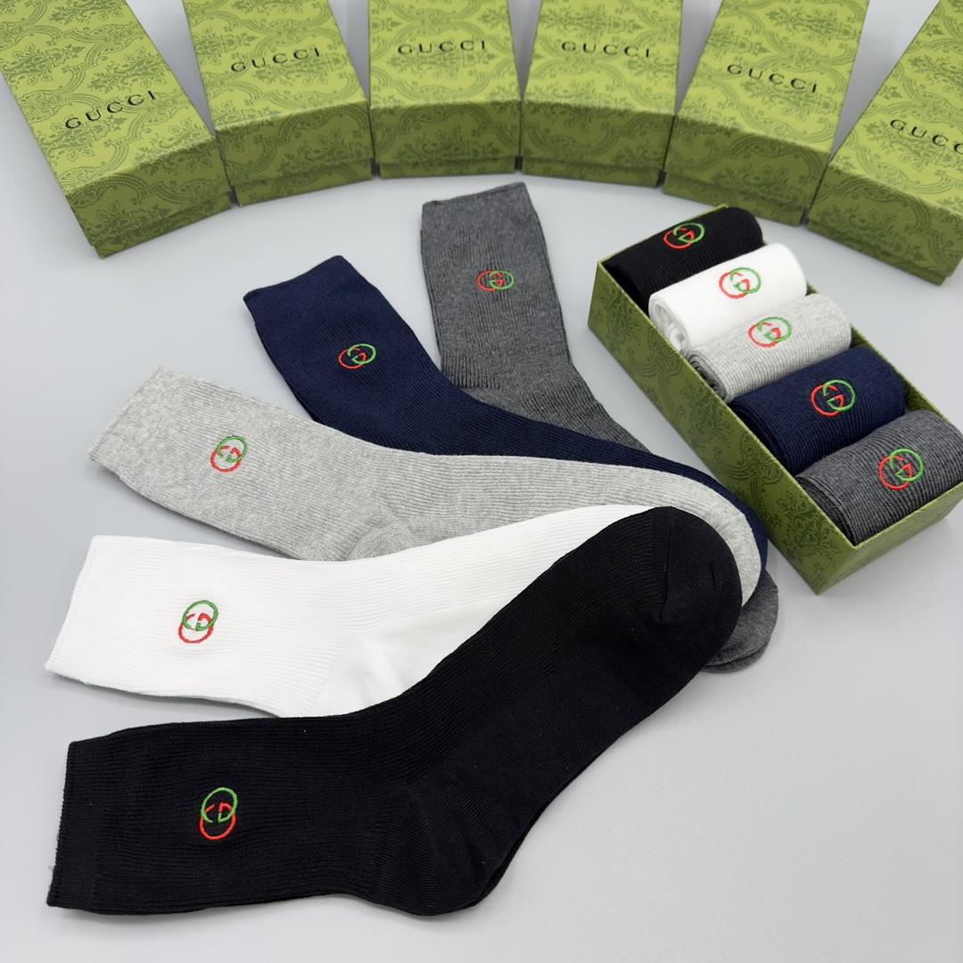 Gucci GG Socks/Box - DesignerGu