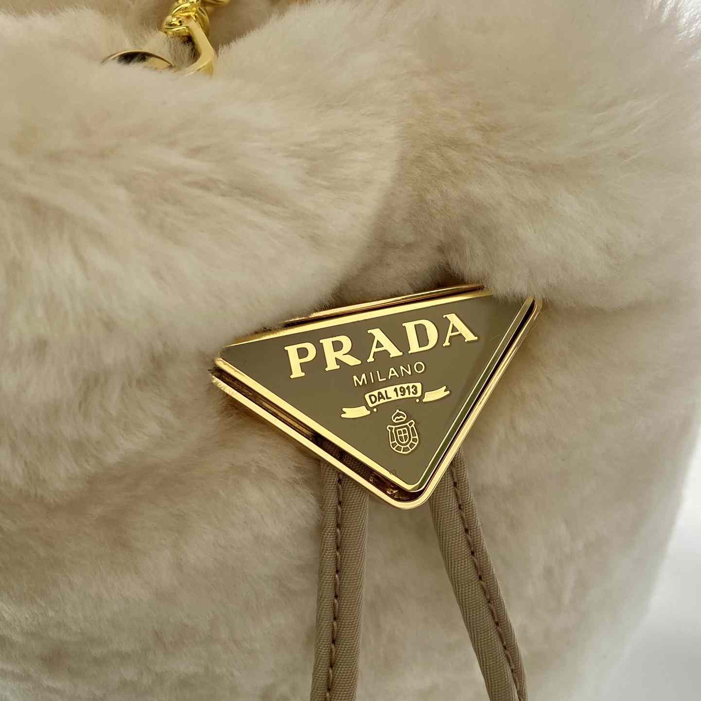 Prada Shearling Mini-pouch - DesignerGu