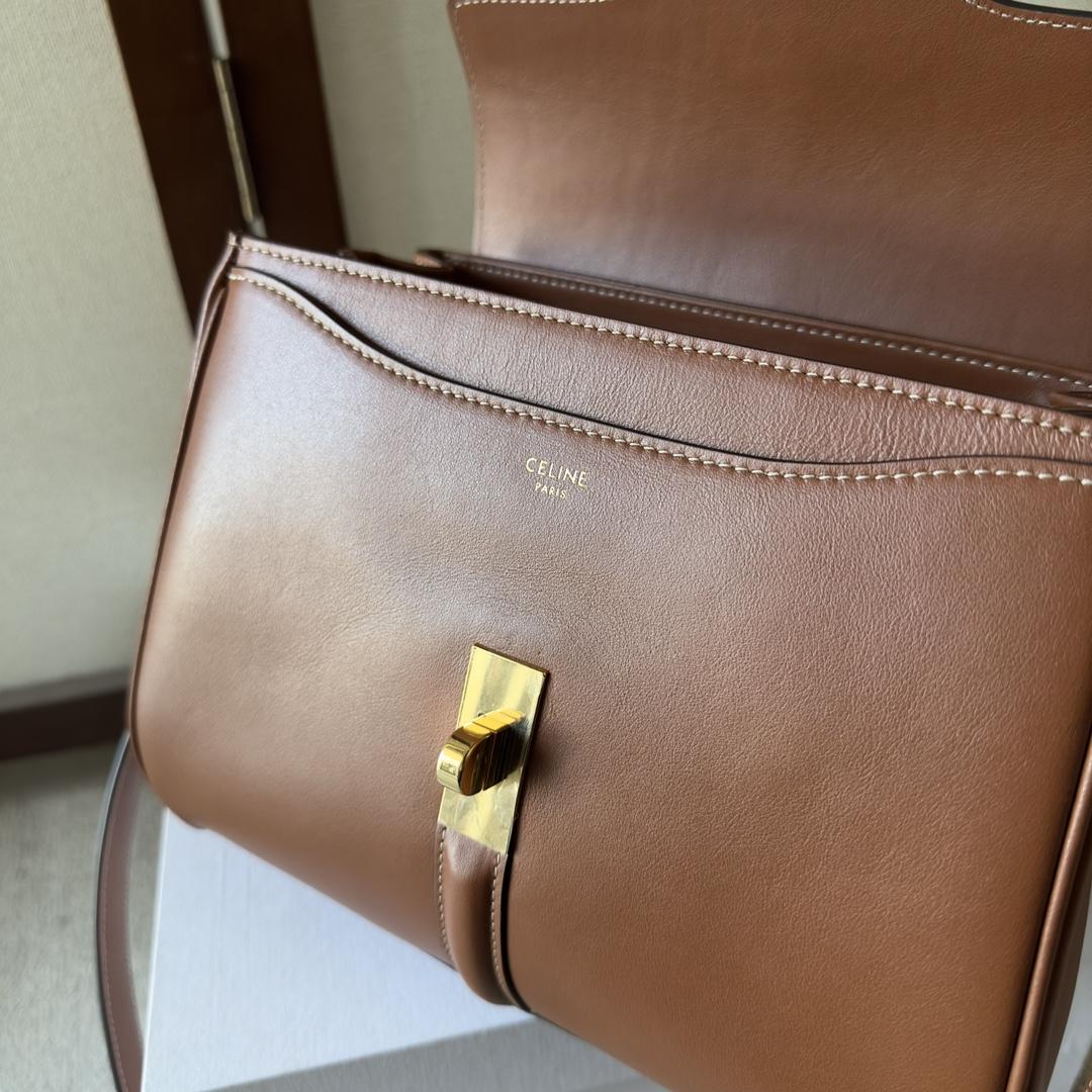 Celine Small 16 Bag In Natural Calfskin - DesignerGu