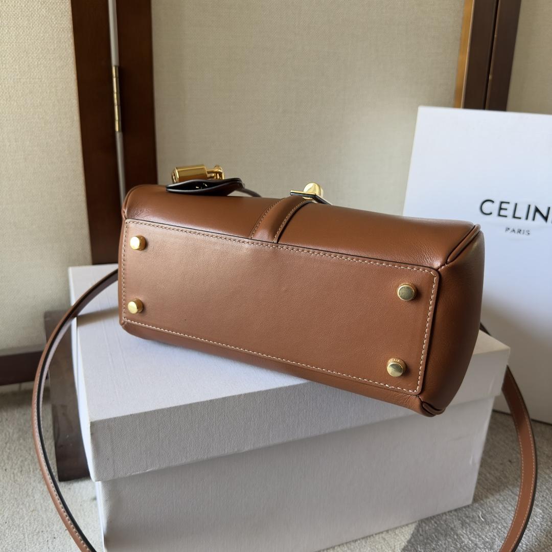 Celine Small 16 Bag In Natural Calfskin - DesignerGu