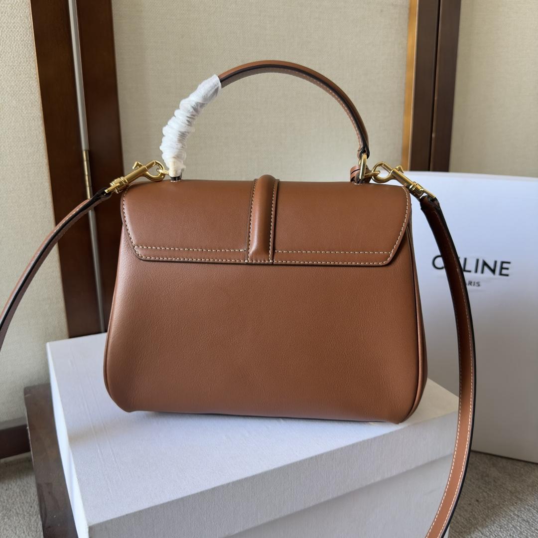 Celine Small 16 Bag In Natural Calfskin - DesignerGu