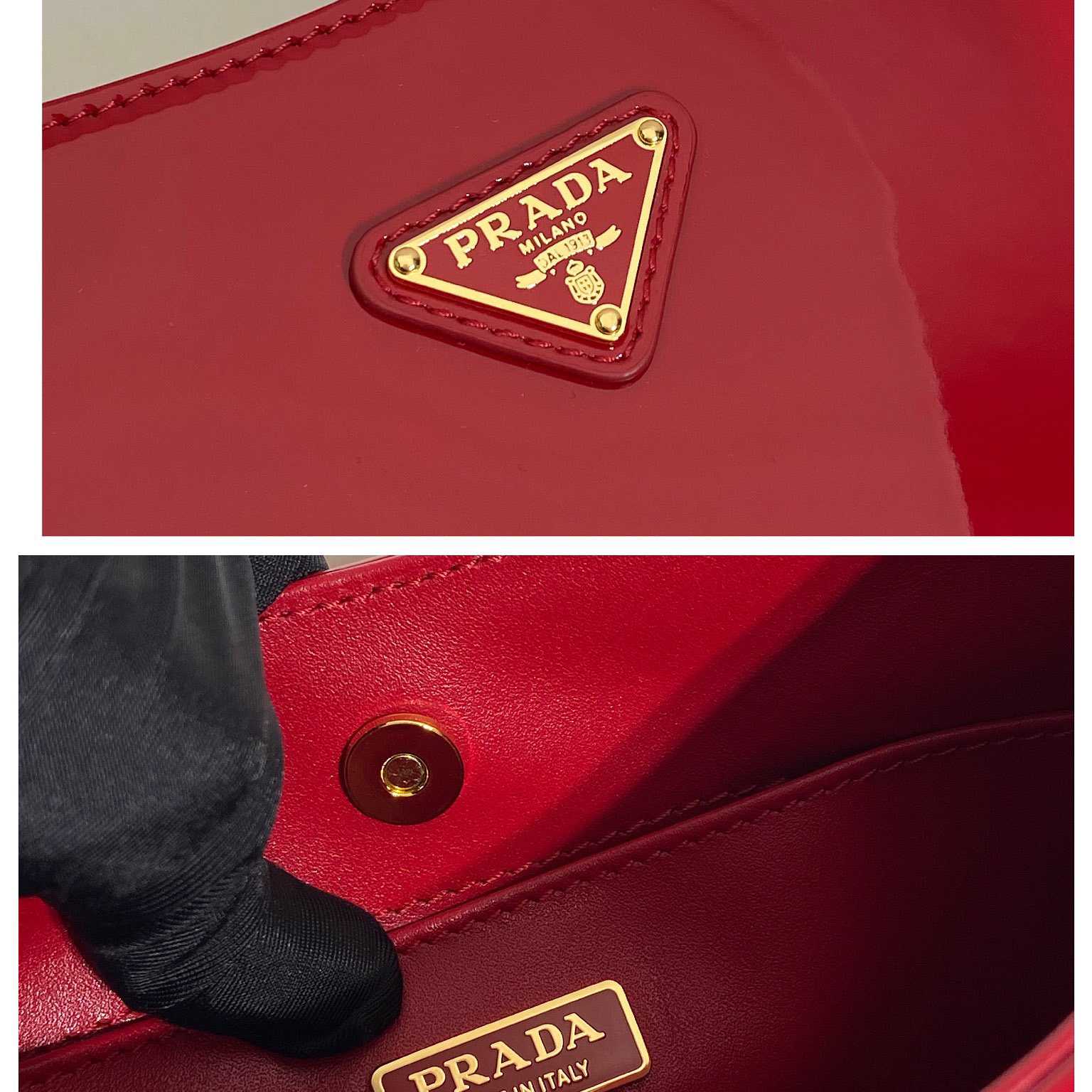 Prada Cleo Patent Leather Bag - DesignerGu