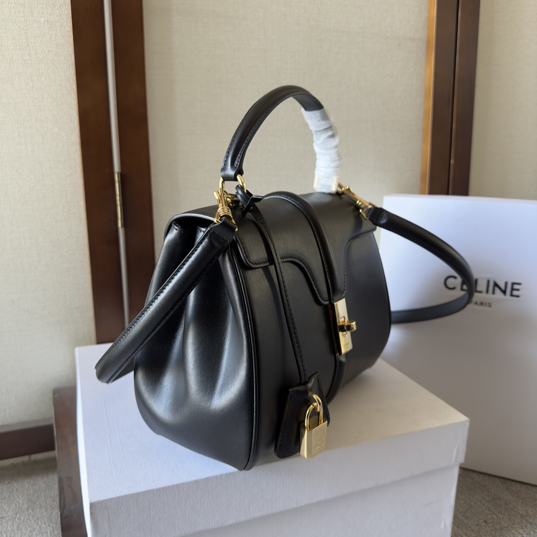 Celine Small 16 Bag In Satinated Calfskin - DesignerGu