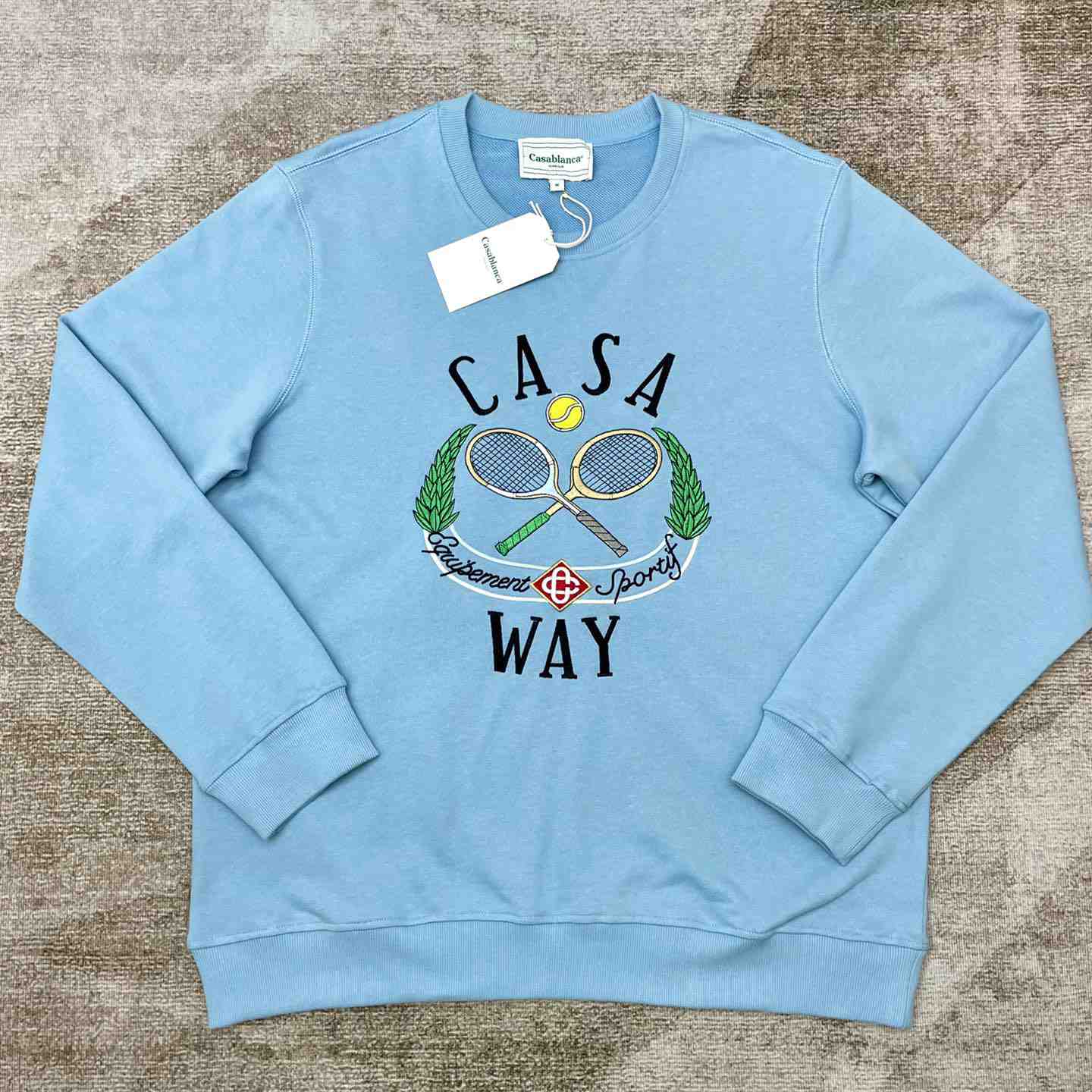 Casablanca Casa Way Embroidered Sweatshirt - DesignerGu