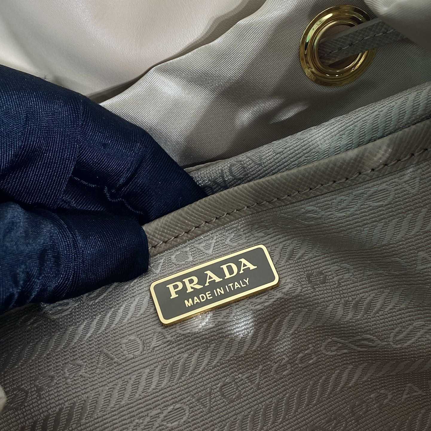 Prada Re-Nylon And Shearling Backpack - DesignerGu