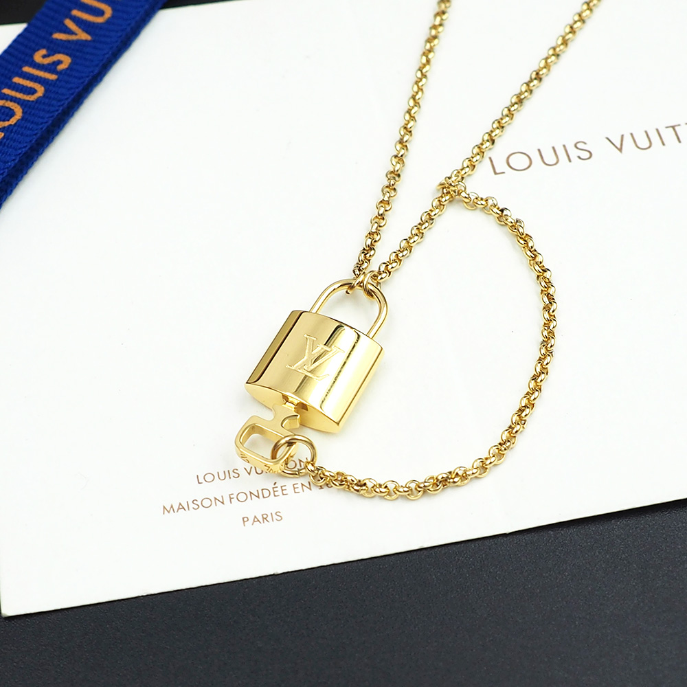 Louis Vuitto LV Locky Necklace   - DesignerGu