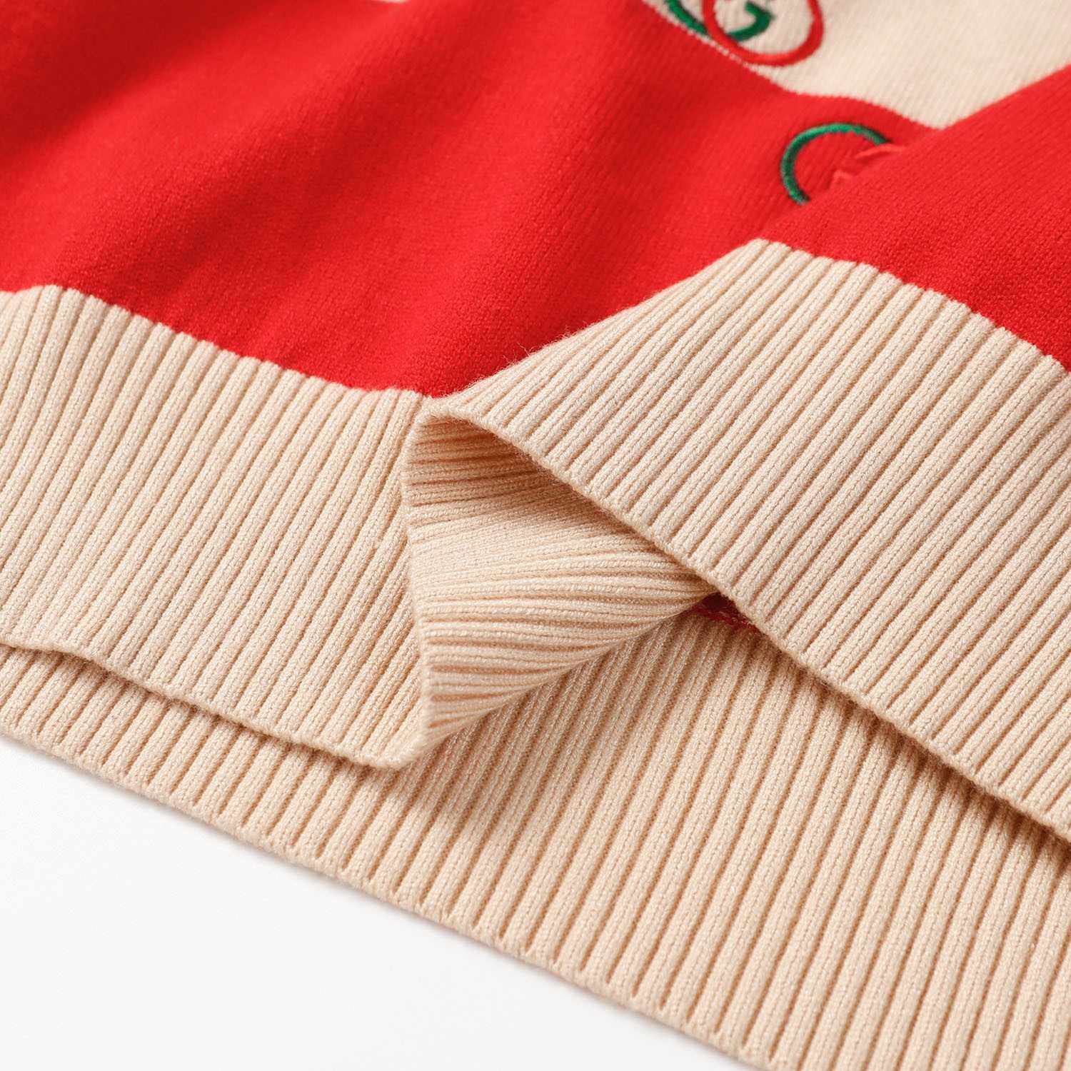 Gucci Embroidered Striped Knit Polo - DesignerGu