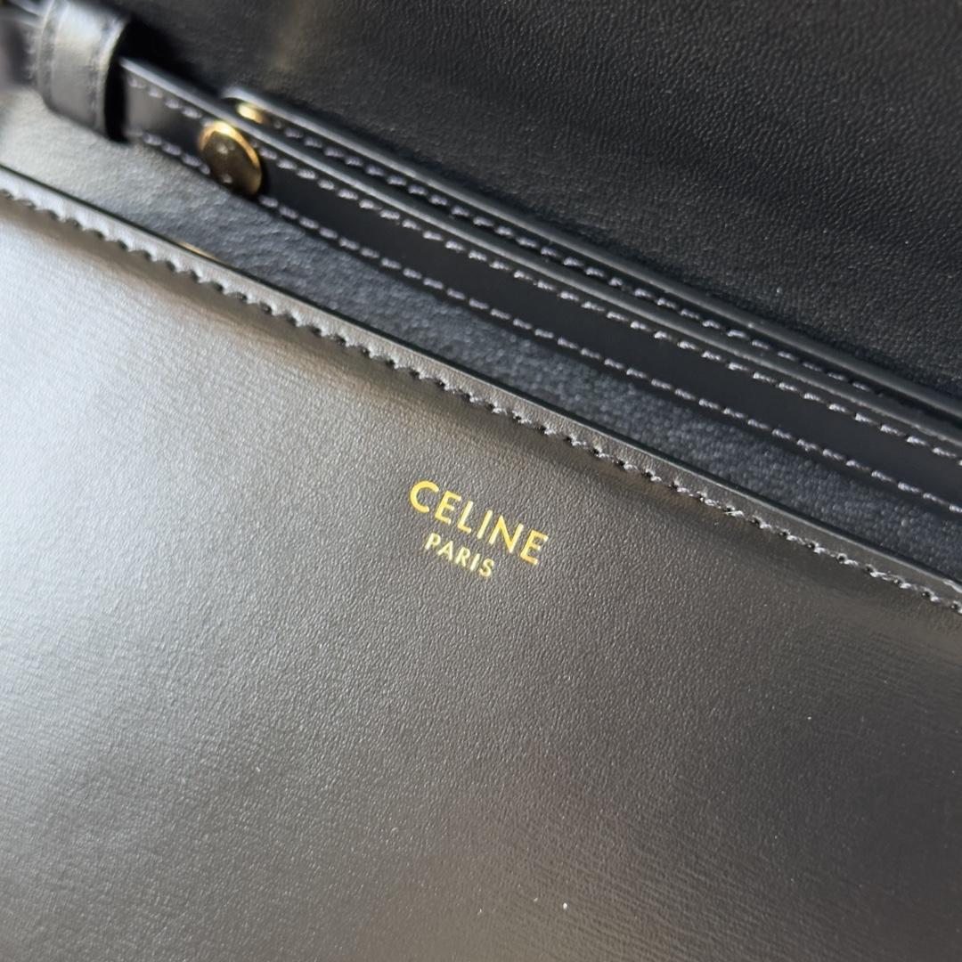 Celine Wallet On Chain Margo In Shiny Calfskin - DesignerGu