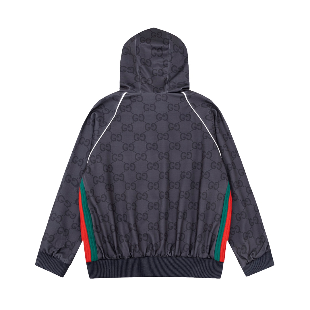 Gucci Jumbo GG Zip Jacket With Web - DesignerGu