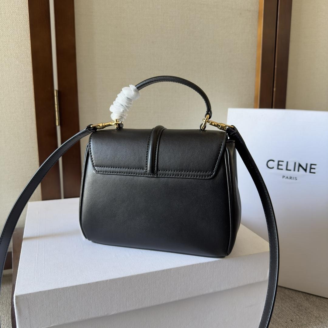 Celine Mini 16 In Satinated Calfskin - DesignerGu