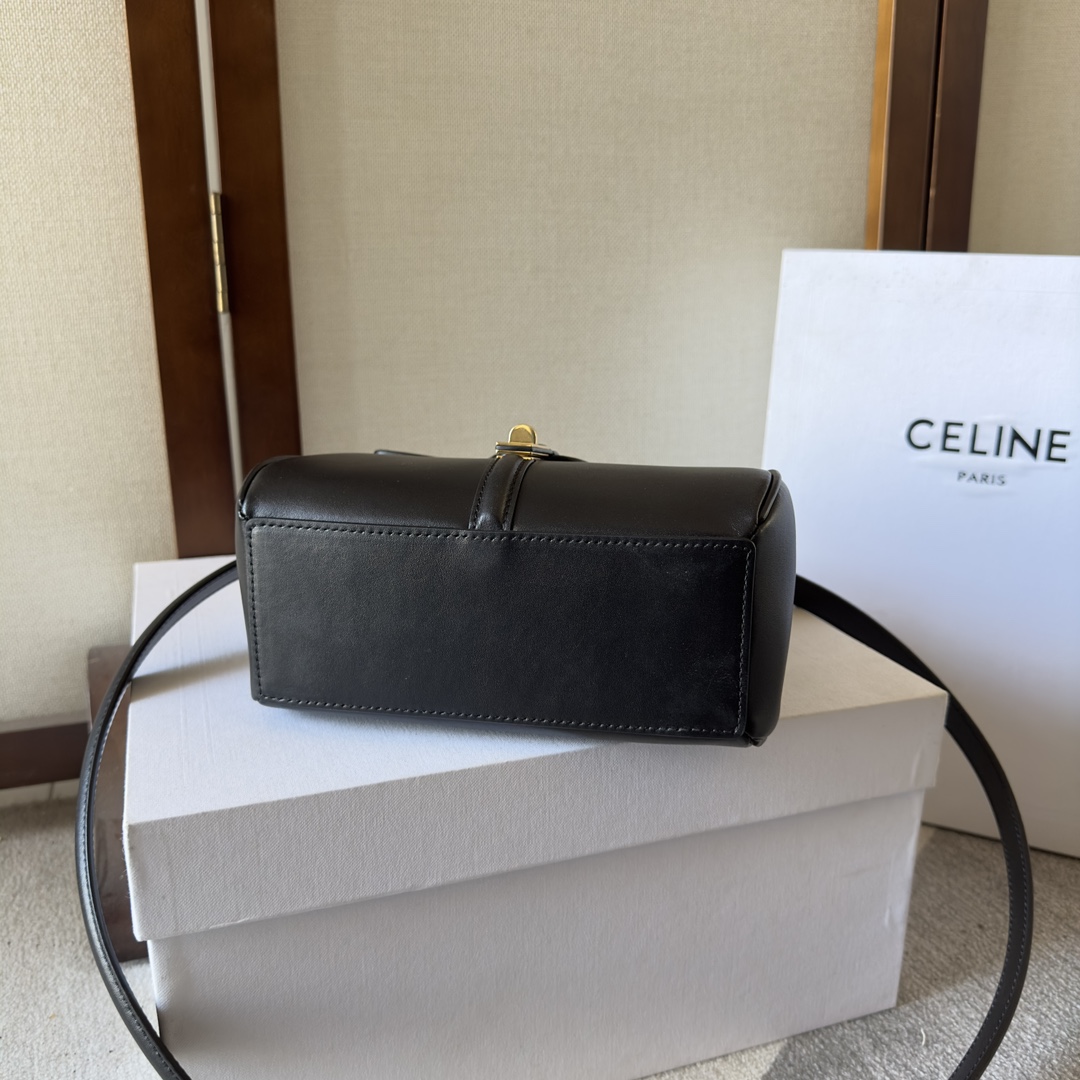 Celine Mini 16 In Satinated Calfskin - DesignerGu