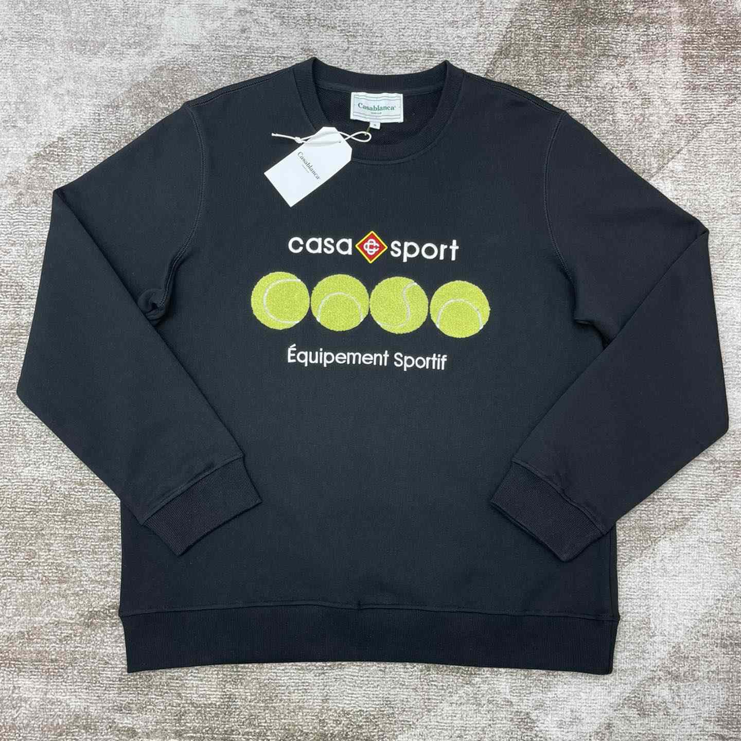 Casablanca Casa Sport Tennis Balls Cotton Sweatshirt - DesignerGu