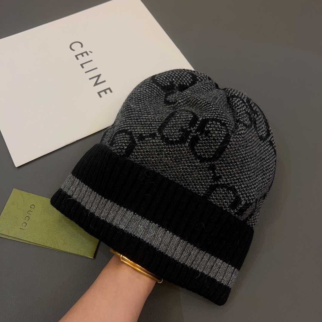 Gucci GG Knit Cashmere Hat - DesignerGu